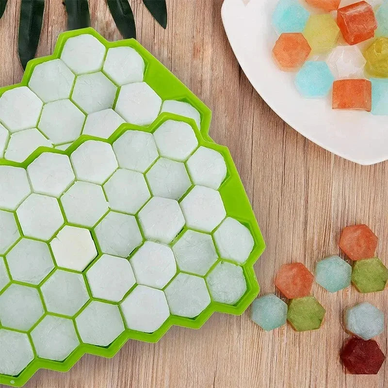 DIY Eiswürfelform mit einzigartigem Wabendesign – 37 Gitter für kreative Eisideen