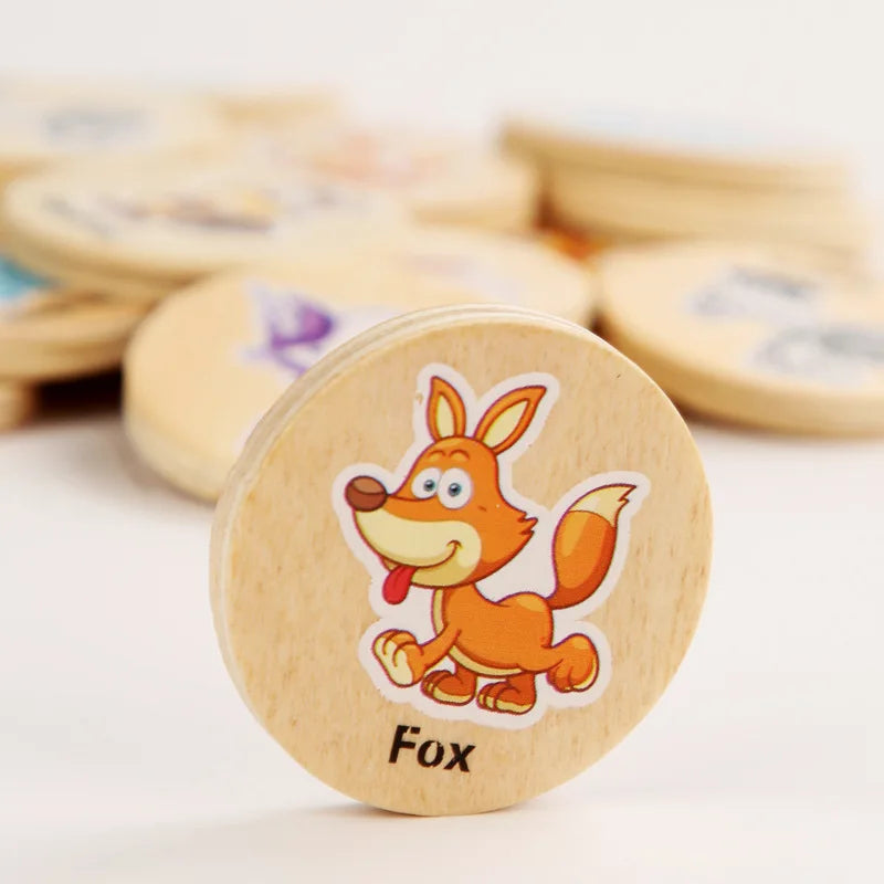 Montessori Holzpuzzle für Kinder – Lernspaß mit Tiermotiven