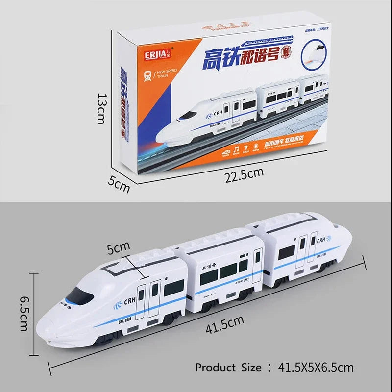 Kinder DIY Simulation High Speed Eisenbahn Zug – Mit Sound, Licht & 360° Action