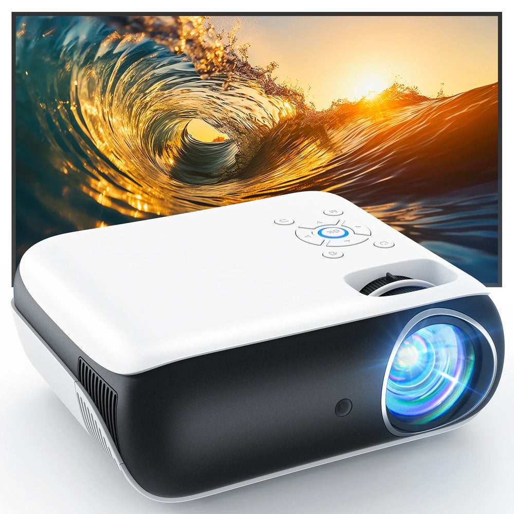 Mini-Heimkino-Projektor – Full HD 1080P mit 4K-Unterstützung, 9500 Lumen & Bluetooth 5.1