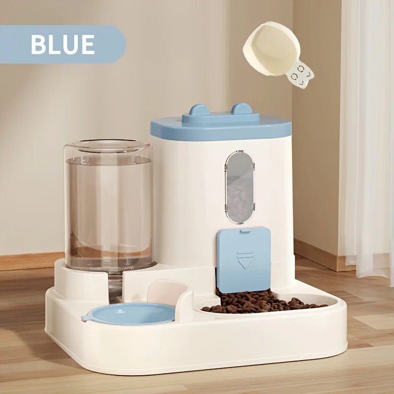 2 - in - 1 Katzenfutter - und Wasserspender – Kompakt, Automatisch & Hygienisch - HomiZen