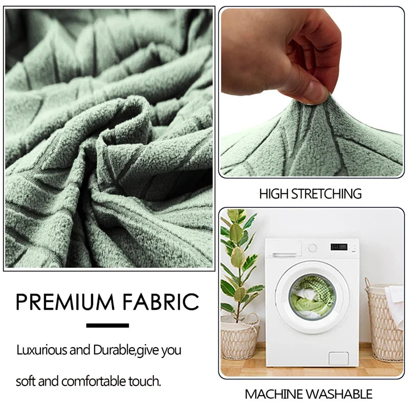 Jacquard Stretch Stuhlhusse Esszimmer – Wasserdichte PU-Stuhlbezüge für Esszimmer, Hotel & Event