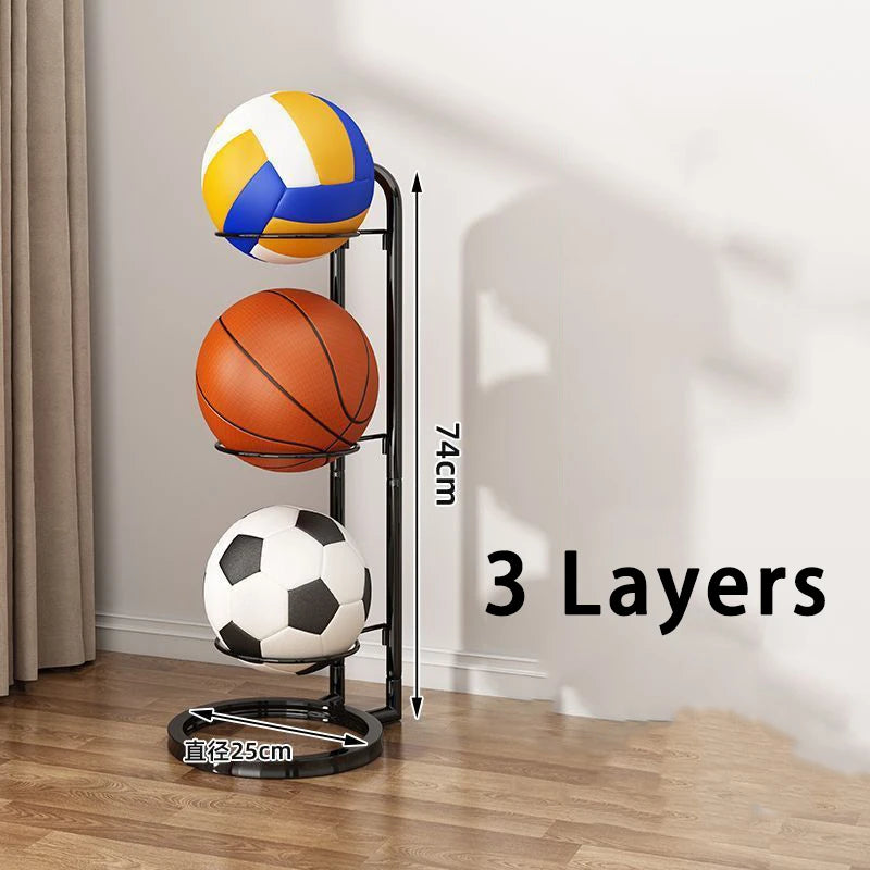 Basketball Aufbewahrungsregal aus Metall – Ordnung für alle Bälle im Haus