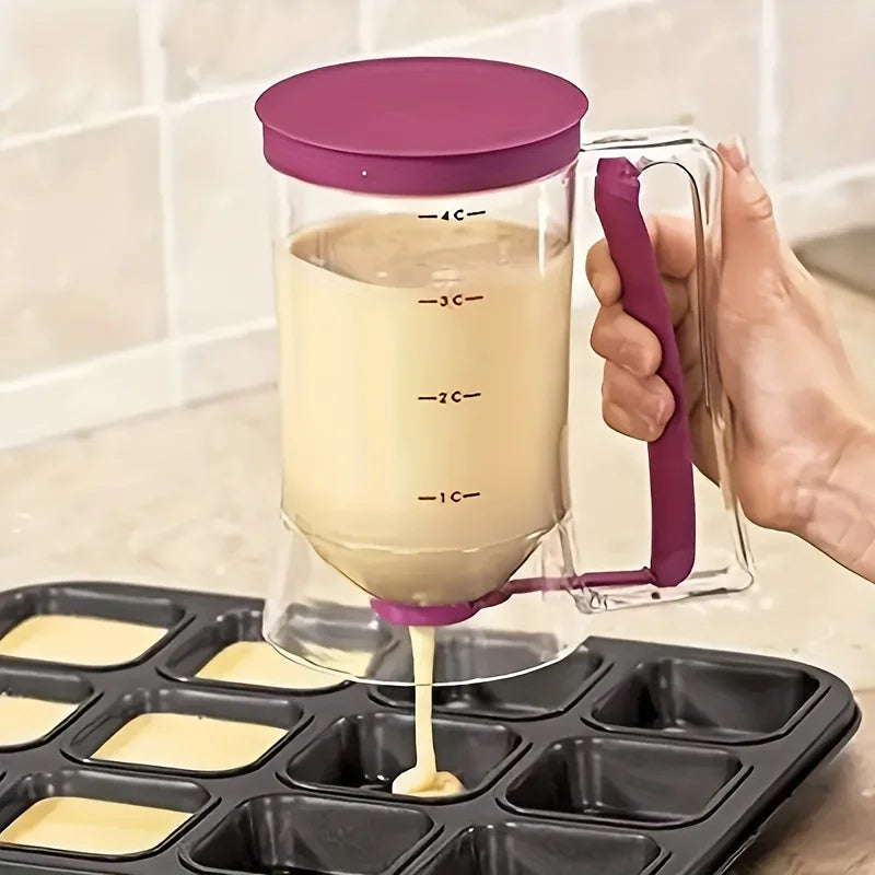 900ml Teigspender – Perfektes Dosieren für Pfannkuchen, Muffins & Kuchen
