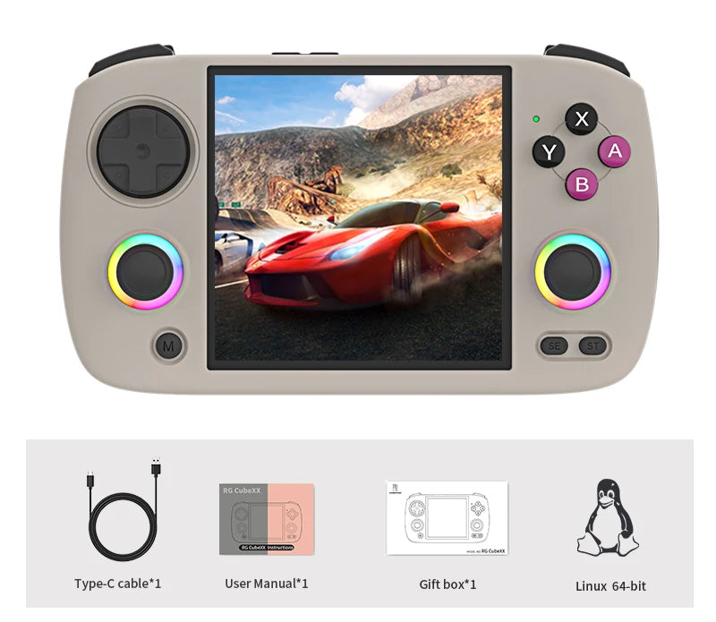 RG Cubexx Retro Handheld-Spielekonsole – Kompaktes Retro-Gaming mit modernem IPS-Display