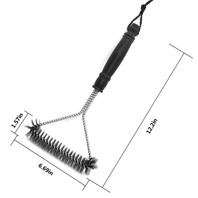 Grill Reinigungsbürste aus Edelstahl – Antihaft, hitzebeständig & mühelos sauber
