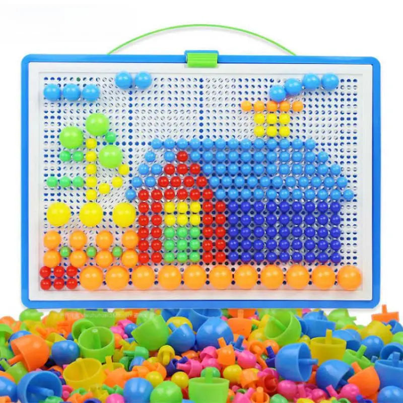 296 Stück 3D-Puzzle für Kinder – Pädagogisches STEM-Spielzeug im Pilzkorn-Design