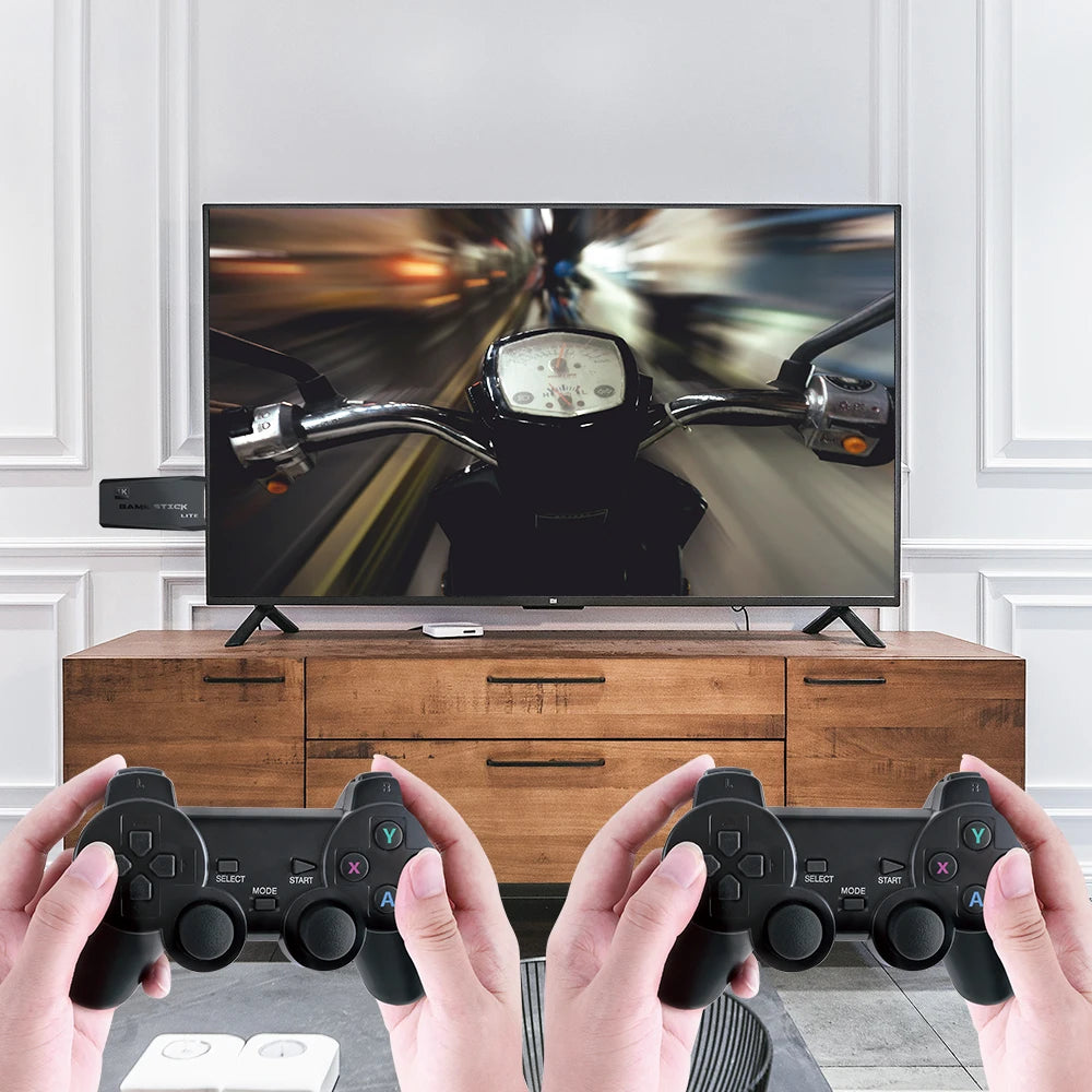 Retro Videospielkonsole 4K – 2,4G Wireless Game Stick mit 20.000 Spielen & 64GB Speicher