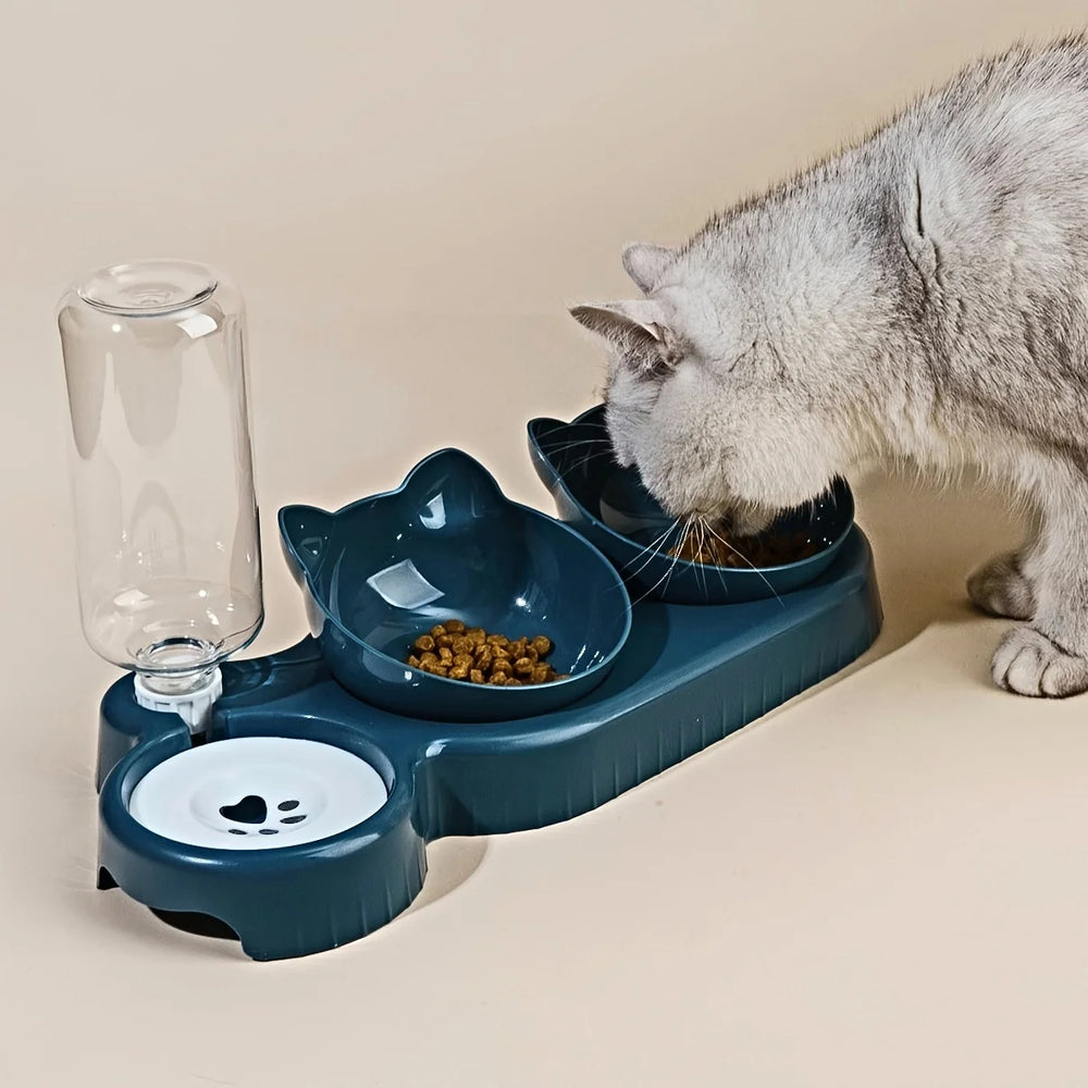 Haustierschalen mit Wasserzufuhr – 3-in-1-Design für gesunde, glückliche Katzen