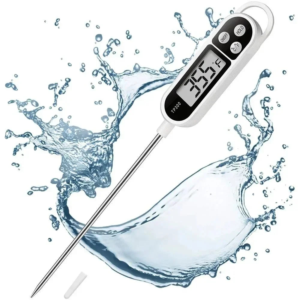 Digitales Lebensmittelthermometer – Präzise Messung von Fleisch, Wasser & Milch, Sofortige Anzeige