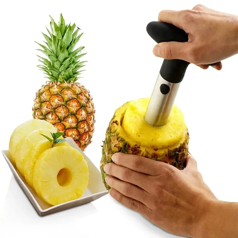 Edelstahl Ananas-Schäler – Frische Ananas in nur 30 Sekunden genießen