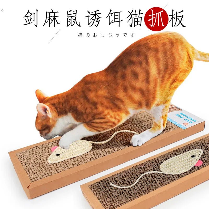 Katzen - Kratzpad aus Wellpappe – Krallenpflege & Spielspaß in einem - HomiZen