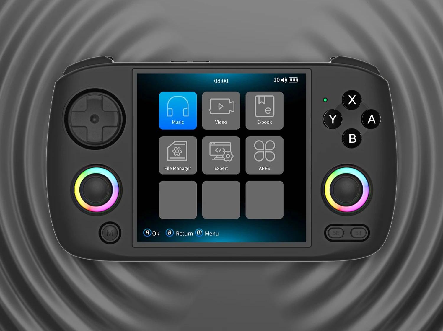 RG Cubexx Retro Handheld-Spielekonsole – Kompaktes Retro-Gaming mit modernem IPS-Display