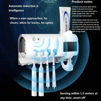 Wand - Tassenhalter mit UV & Zahnpastaspender – smart & hygienisch - HomiZen