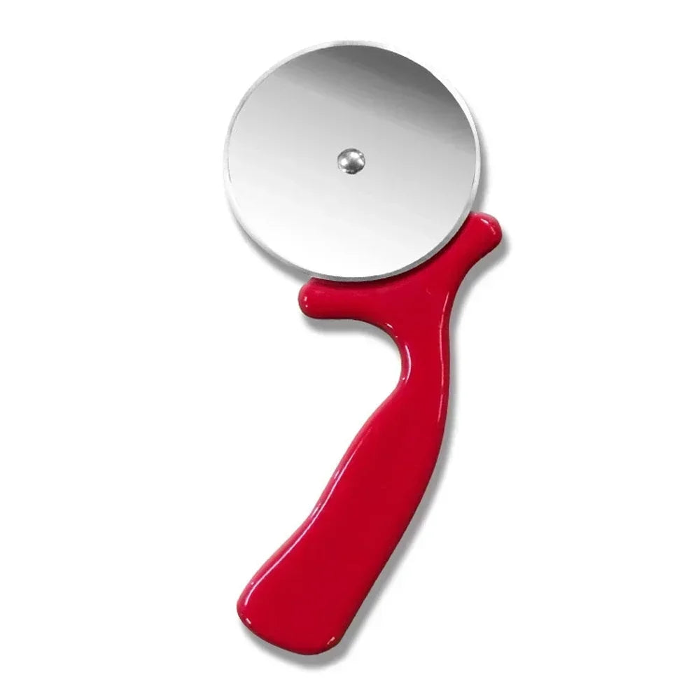 Edelstahl Pizzaschneider – Scharfes Pizza Messer mit ergonomischem Griff für perfekte Schnitte