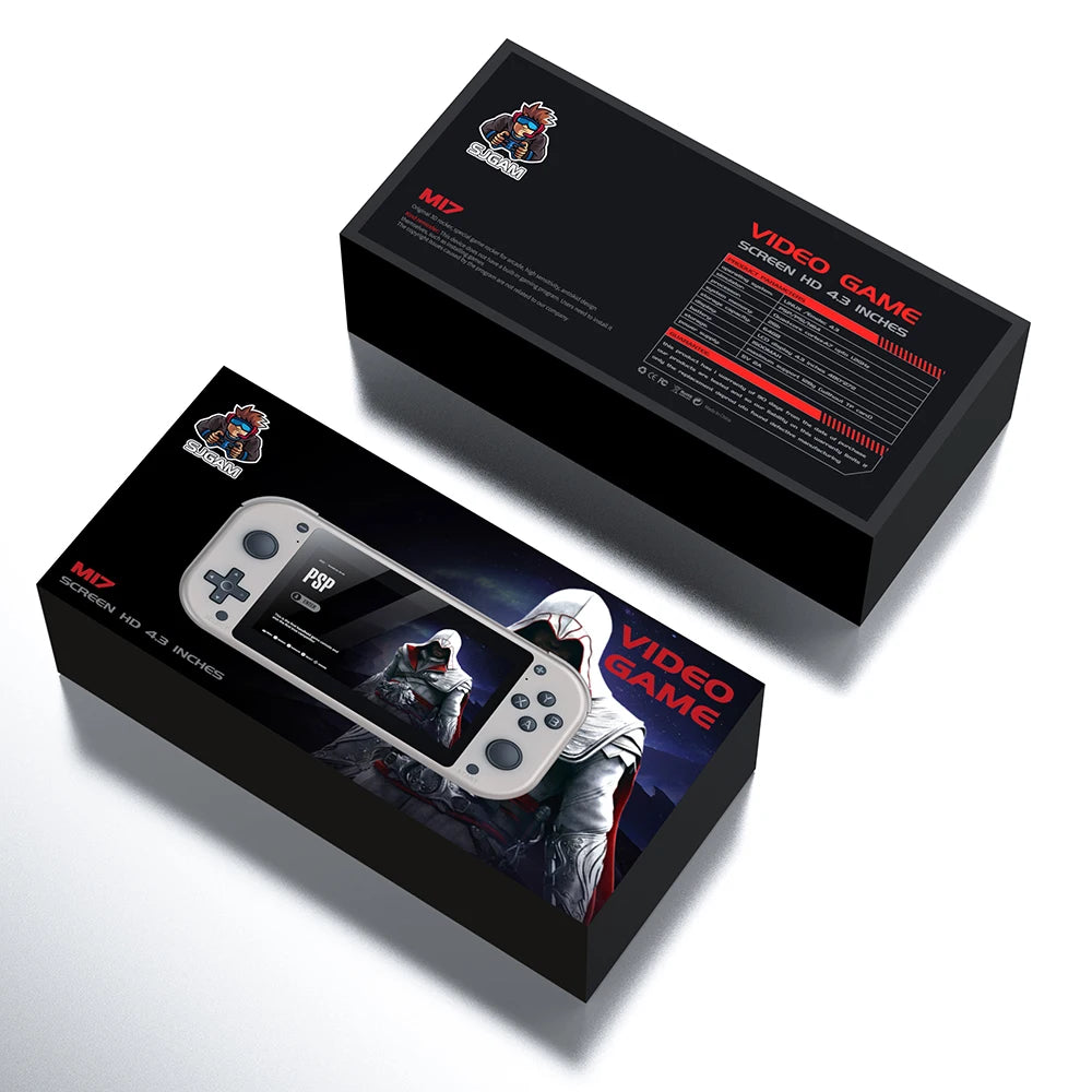 M17 Retro Handheld-Videospielkonsole – 19.000 Spiele, 4,3" IPS-Bildschirm & Open Source Linux-System