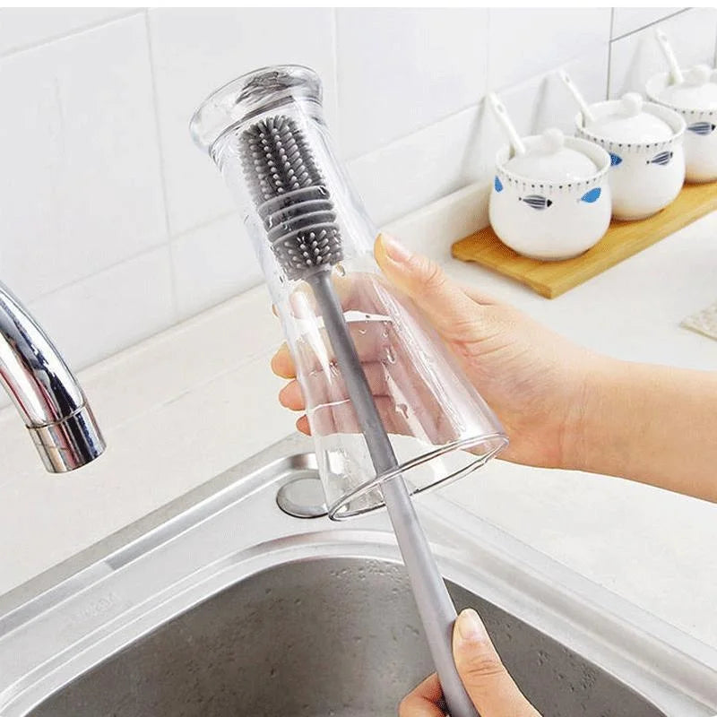 Silikon-Reinigungsbürste für Gläser und Flaschen – hygienisch, langlebig & effektiv