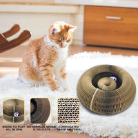 Multifunktionaler Kratzball für Katzen – Spielspaß, Krallenpflege & Rückzugsort - HomiZen
