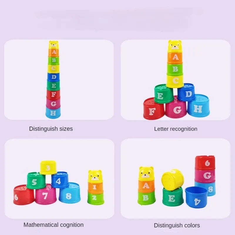 Kind Gehirn Antwort Schlacht Falten Tasse – Rasantes Stapel- & Reaktionsspiel für Kinder ab 3 Jahren