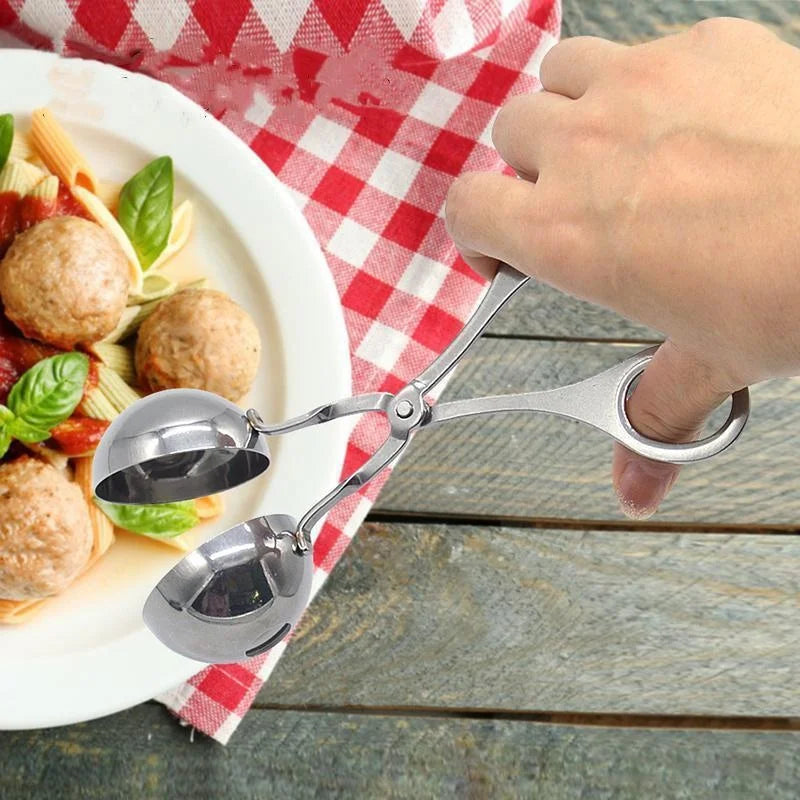 Edelstahl Fleischbällchen- & Reisbällchenformer – Antihaft, Robust & Einfach zu Reinigen
