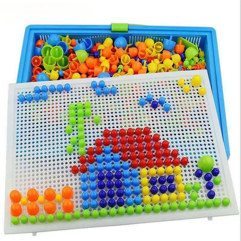 296 Stück 3D-Puzzle für Kinder – Pädagogisches STEM-Spielzeug im Pilzkorn-Design