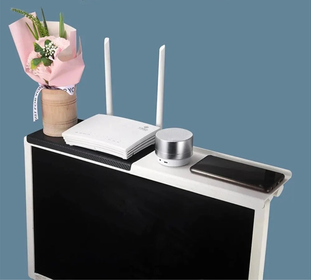 Computer- und TV-Bildschirm Lagerungsrack – Stilvoll, Stabil & Rutschfest
