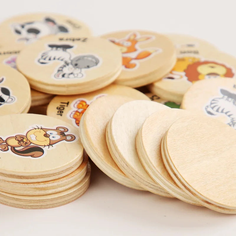 Montessori Holzpuzzle für Kinder – Lernspaß mit Tiermotiven