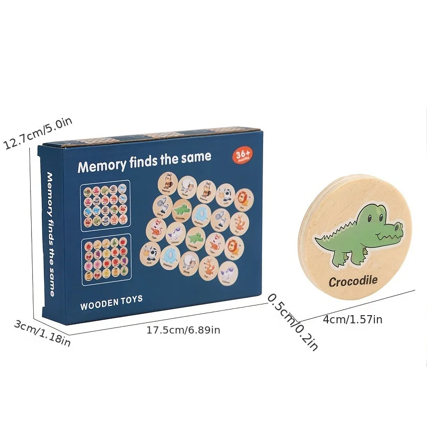 Montessori Holzpuzzle für Kinder – Lernspaß mit Tiermotiven