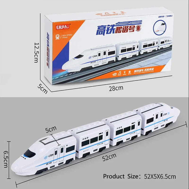 Kinder DIY Simulation High Speed Eisenbahn Zug – Mit Sound, Licht & 360° Action