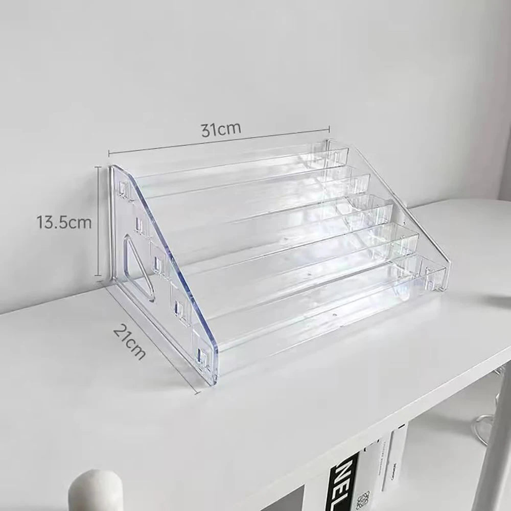 Transparente Aufbewahrungsbox aus Acryl – Make-up-, Schmuck- & Kosmetik-Organizer für ordentlichen Schreibtisch