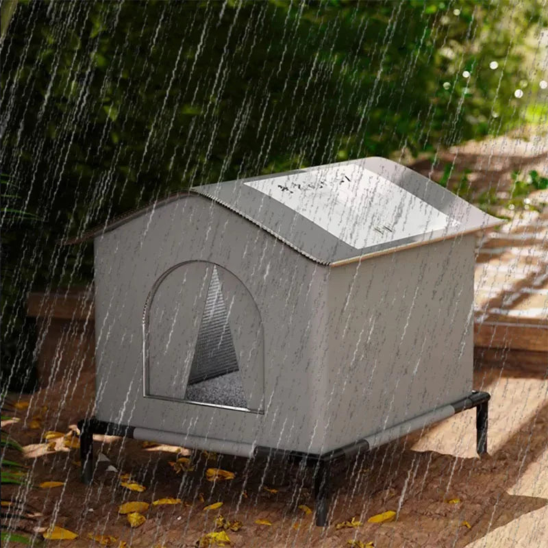 Wasserdichtes Katzenhaus für Draußen – Warm, Faltbar & Waschbar – Perfekter Rückzugsort für Katzen & Kleine Hunde