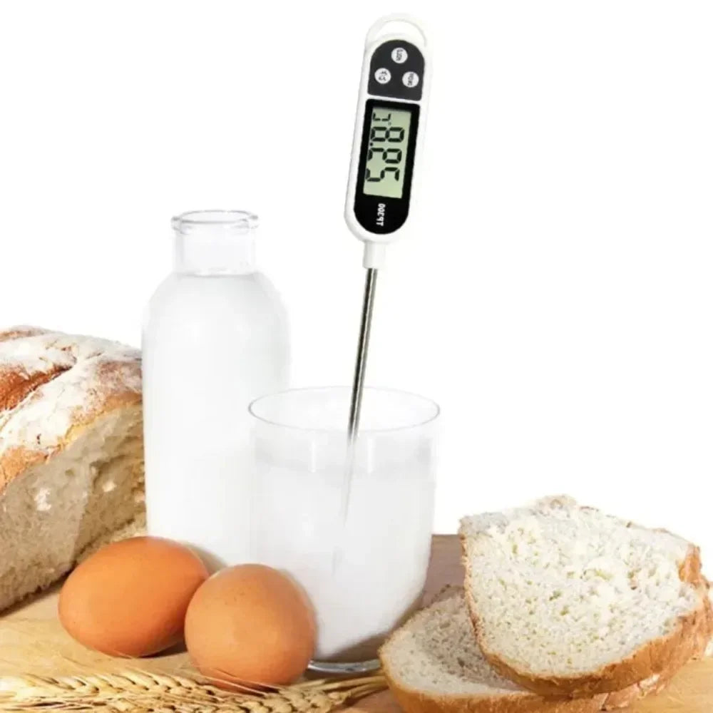 Digitales Lebensmittelthermometer – Präzise Messung von Fleisch, Wasser & Milch, Sofortige Anzeige