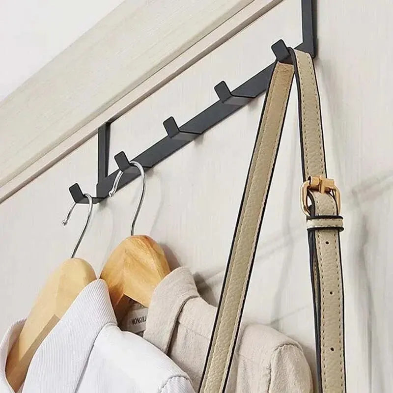 Haken über der Tür 5-Haken – Platzsparender Organizer für Kleidung, Handtücher & Accessoires aus Edelstahl