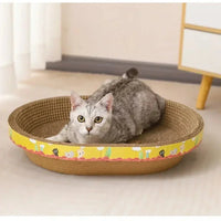 Katzen - Kratzpad aus Wellpappe – Krallenpflege & Spielspaß in einem - HomiZen