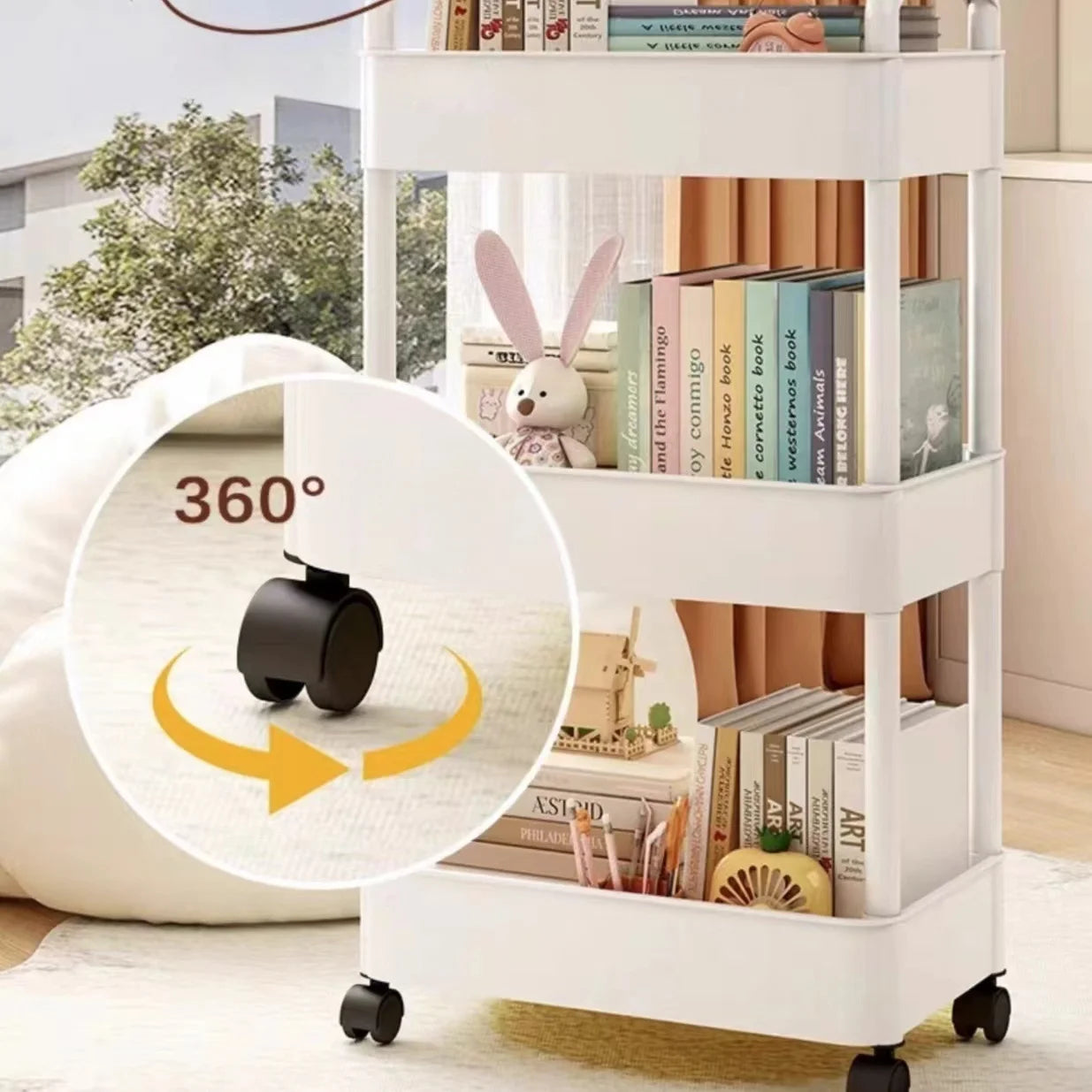 Haushalt Multi-Schicht Warenkorb – Mobiles Lagerungswunder mit Rädern für Küche, Bad & Schlafzimmer