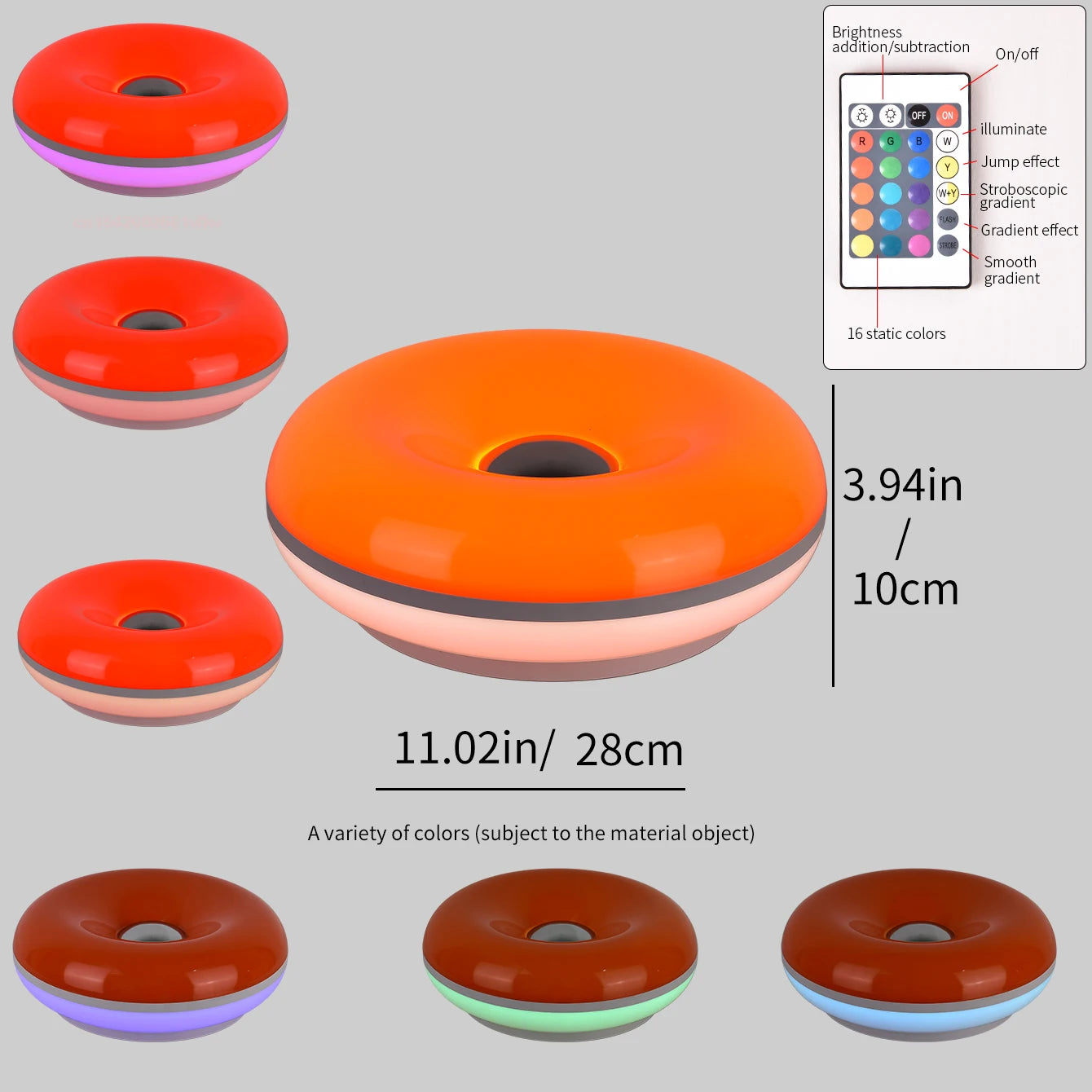 Donut Tischlampe mit USB-Stecker – Stilvolles Ambientelicht für Schlafzimmer, Wohnzimmer & Esszimmer