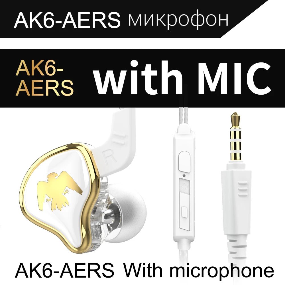 QKZ - AK6 In - Ear - Kopfhörer mit aktiver Geräuschunterdrückung und sattem Sound - HomiZen