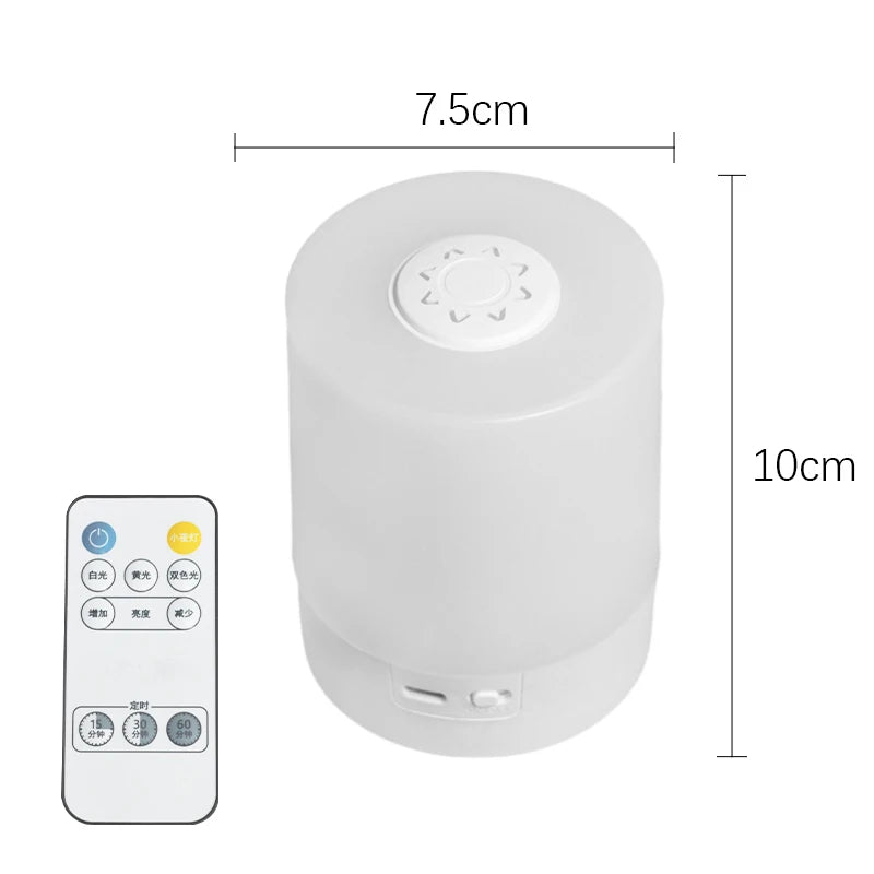 Dimmbare LED Nachtlampe mit Touch-Steuerung – Stilvolle Lichtquelle für Ihr Schlafzimmer und Büro