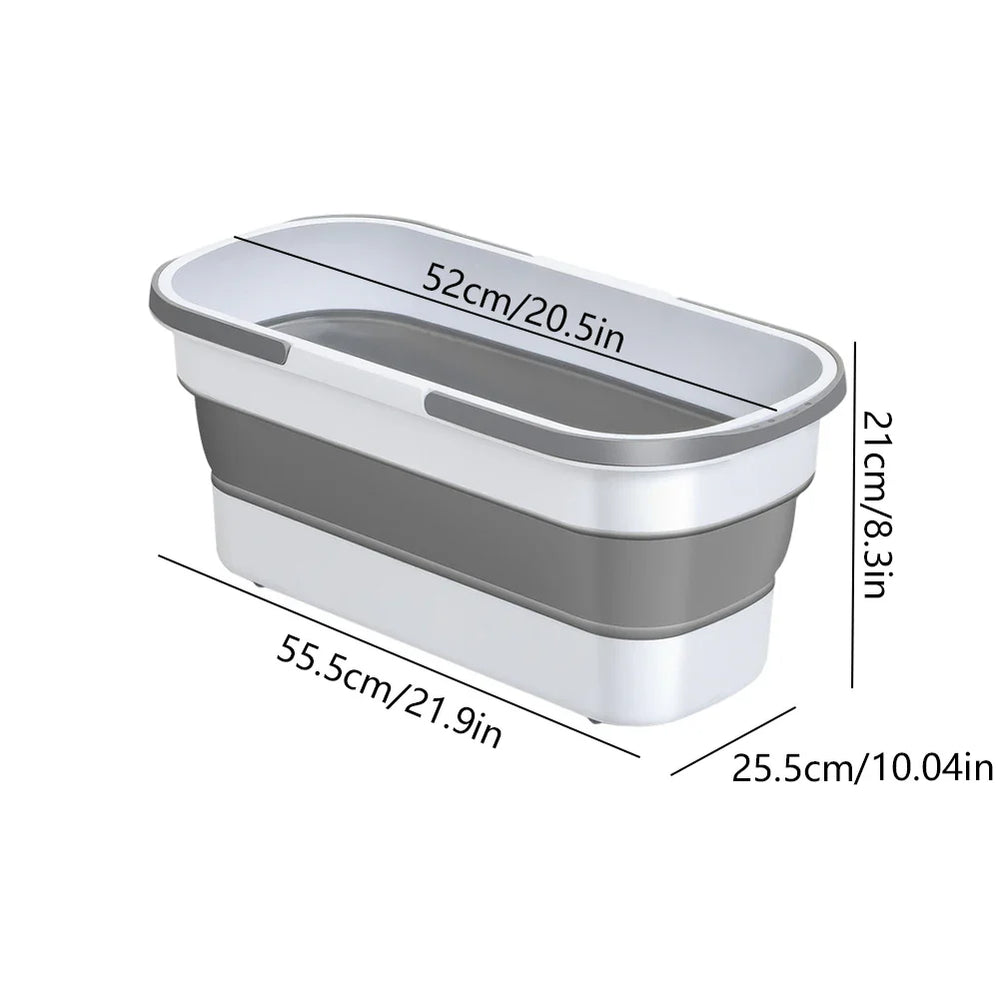 Rechteckiger Faltbarer Wassereimer – Tragbar, Platzsparend & Vielseitig