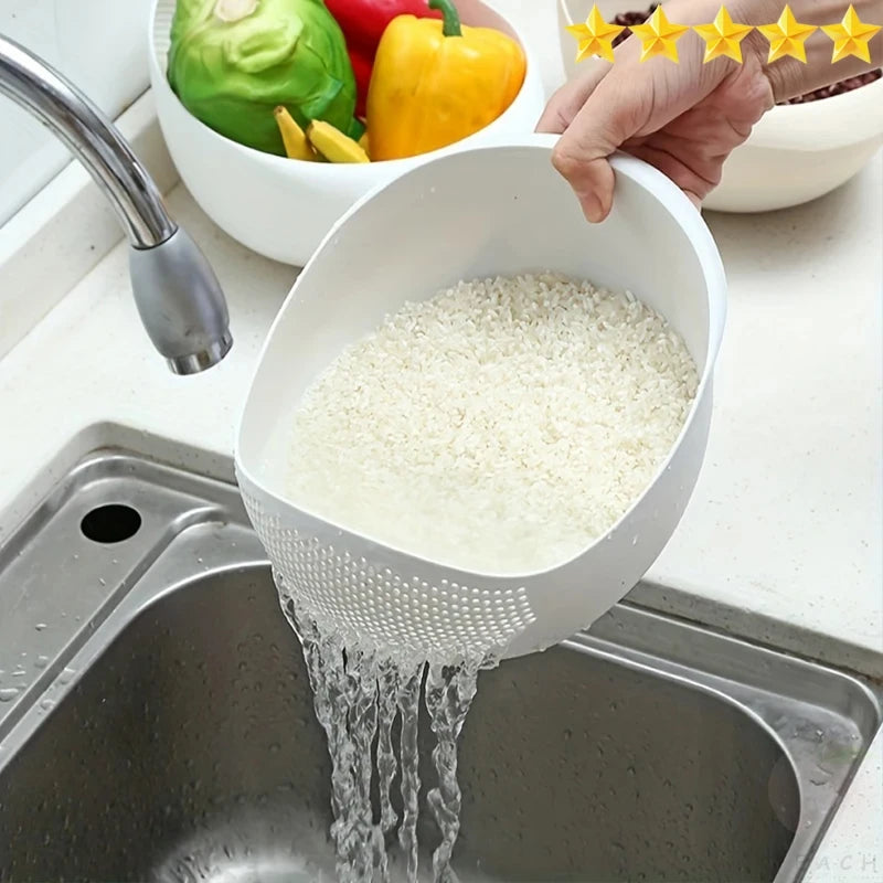 Reisabflusskorb – Vielseitiges Küchensieb für Reis, Obst & Gemüse