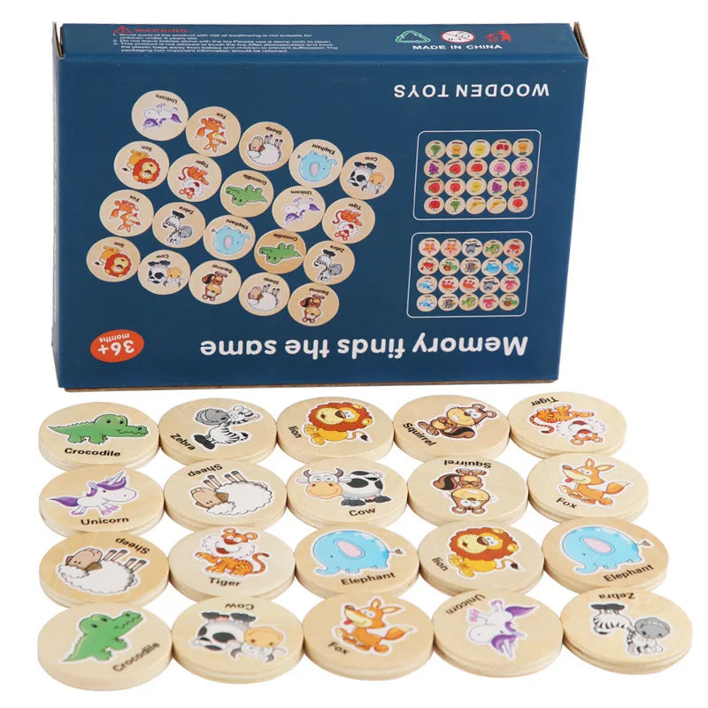 Montessori Holzpuzzle für Kinder – Lernspaß mit Tiermotiven