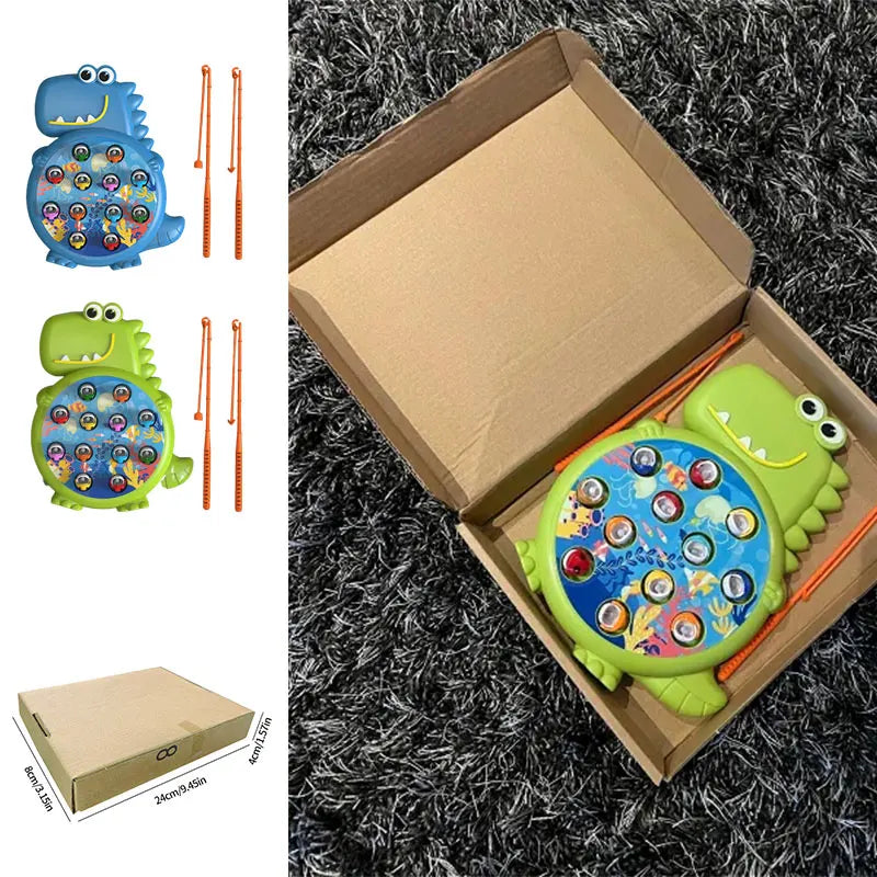 Magnetisches Angelspiel für Kinder – Montessori Lernspielzeug mit Angelrute | Pädagogisches Geschenk ab 3 Jahren