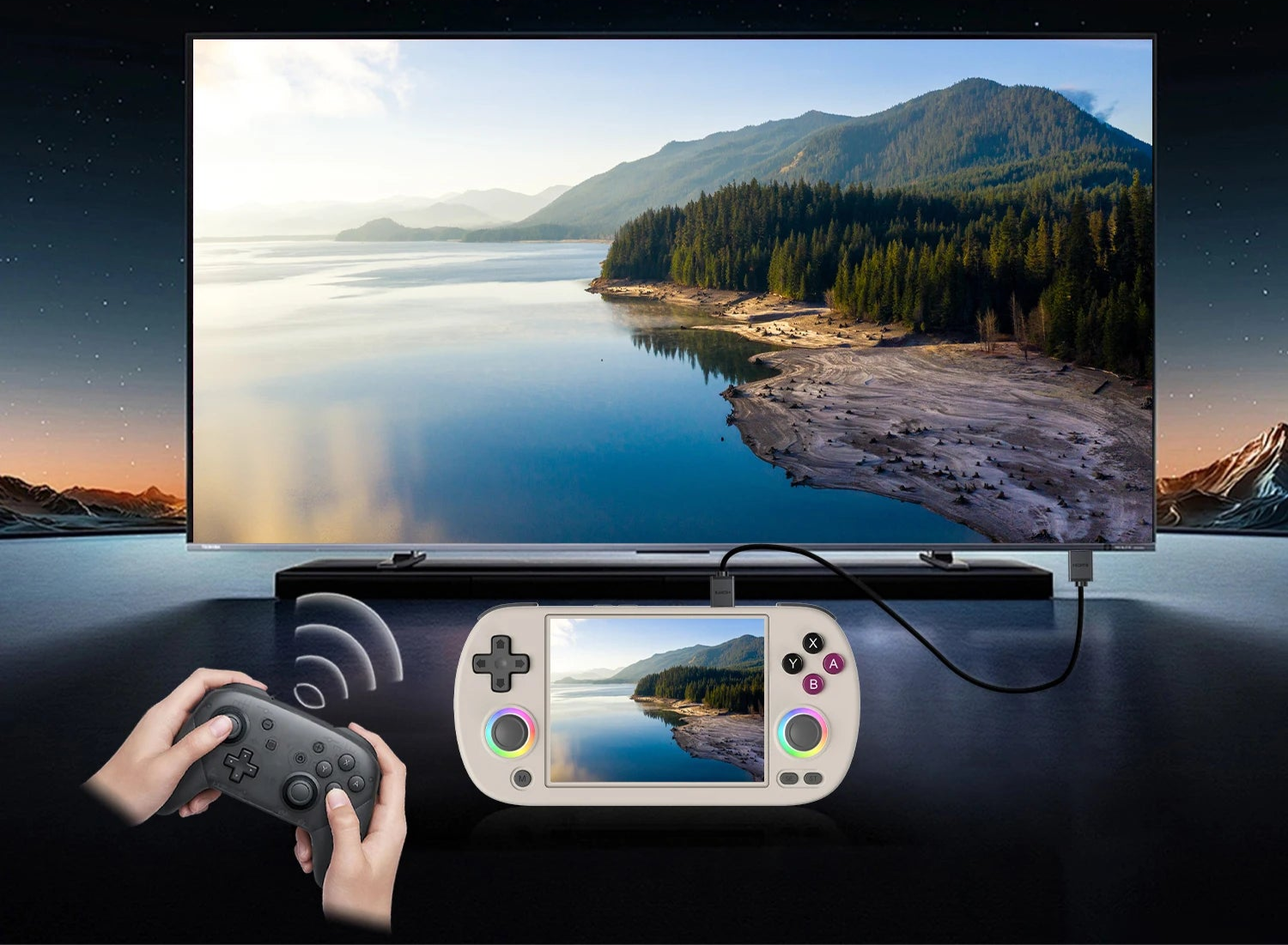 RG40XX H Handheld-Spielekonsole – Retro-Gaming auf höchstem Niveau mit 5000+ Spielen