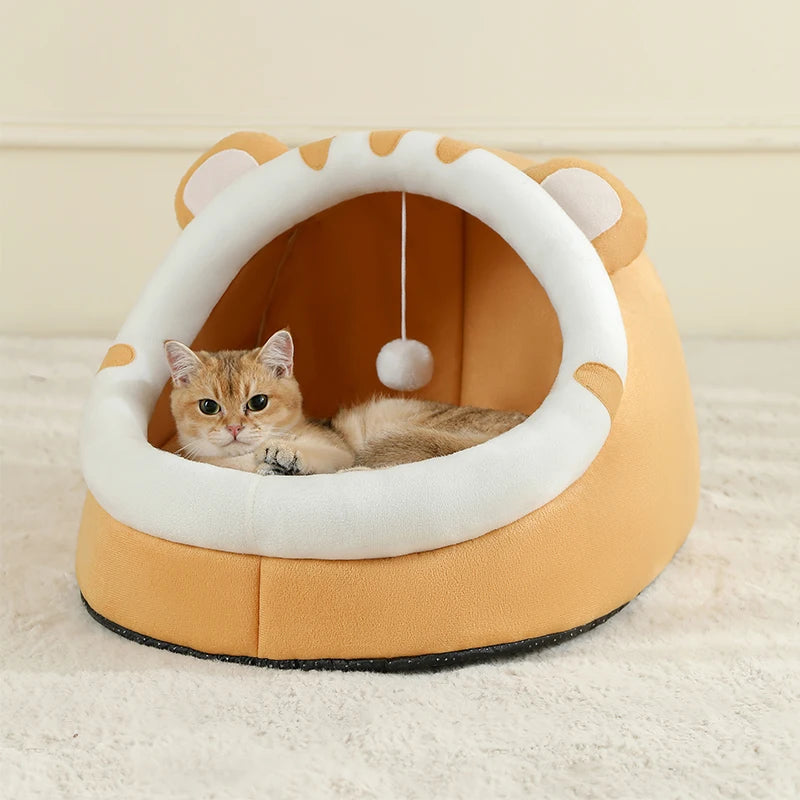 Super Katzenbett – Gemütliches Warmes Haustierhaus für Katzen & Kleine Hunde
