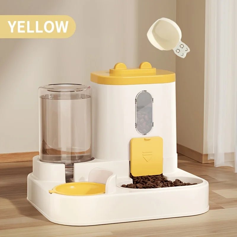 2 - in - 1 Katzenfutter - und Wasserspender – Kompakt, Automatisch & Hygienisch - HomiZen