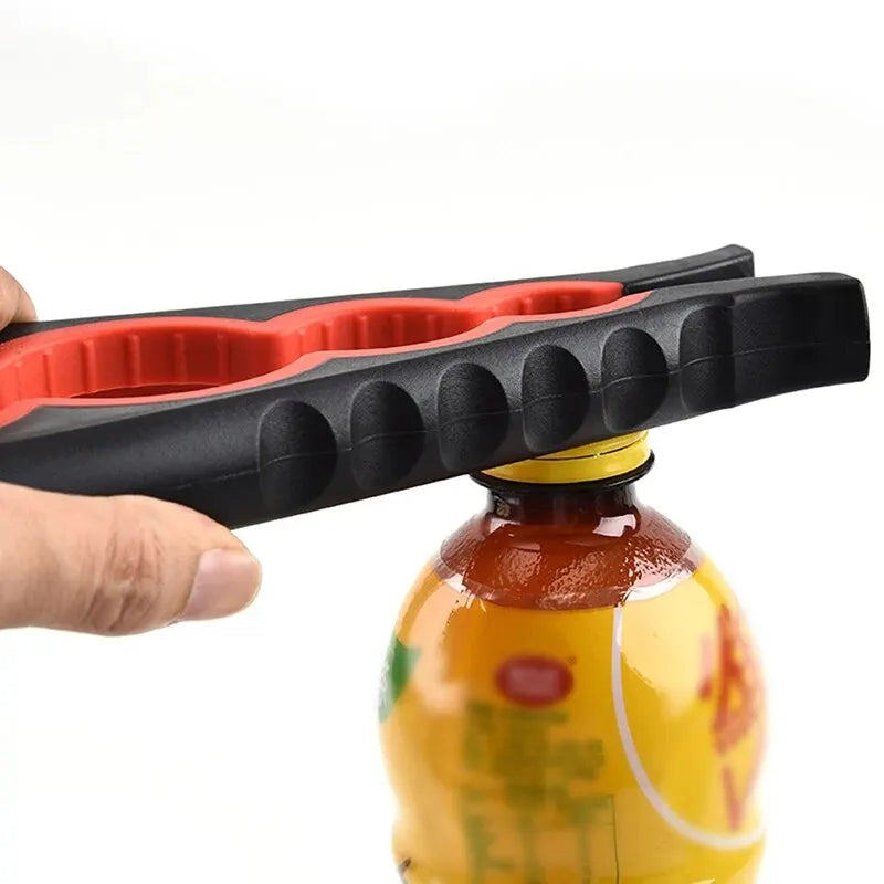 Multifunktionaler 4-in-1 Flaschen- & Dosenöffner aus Aluminium – Ergonomisch, Langlebig & Rutschfest