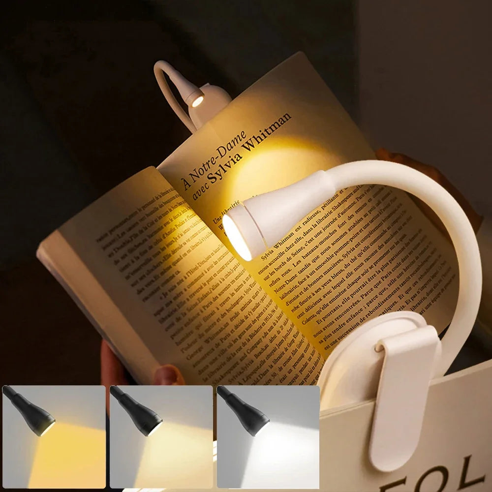 3-farbiges Mini-LED-Buchlicht – Flexibel, augenschonend & überall einsetzbar