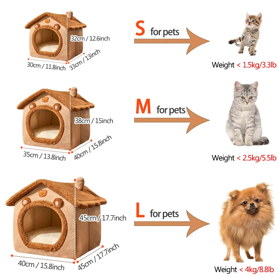 Gemütliches Katzenhaus aus weicher Faser – Der perfekte Rückzugsort für Ihre Katze