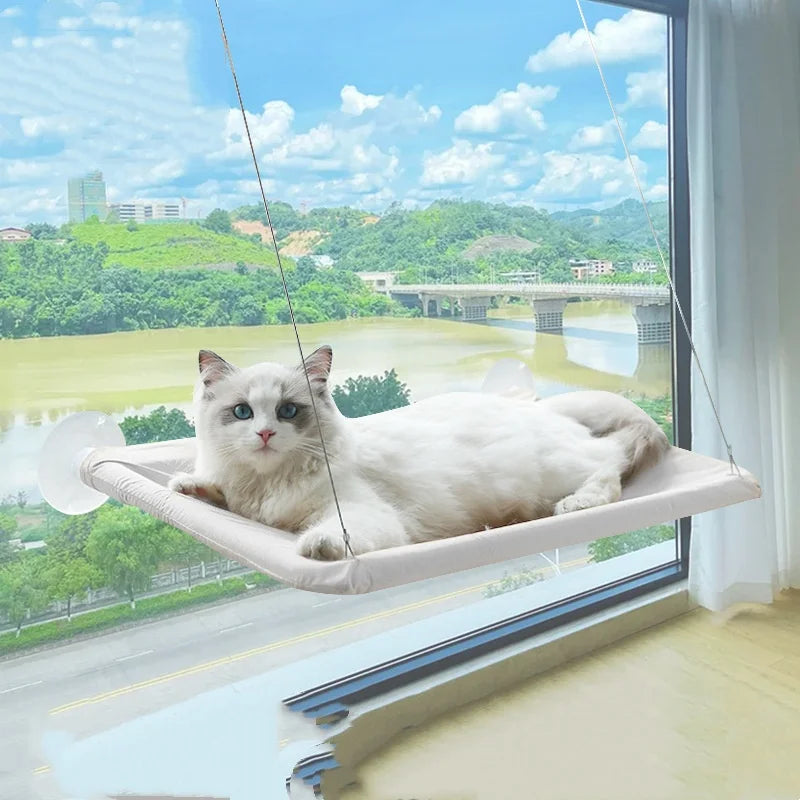 Fenster-Hängematte für Katzen – Komfortabler Sonnenplatz mit 20 kg Tragkraft