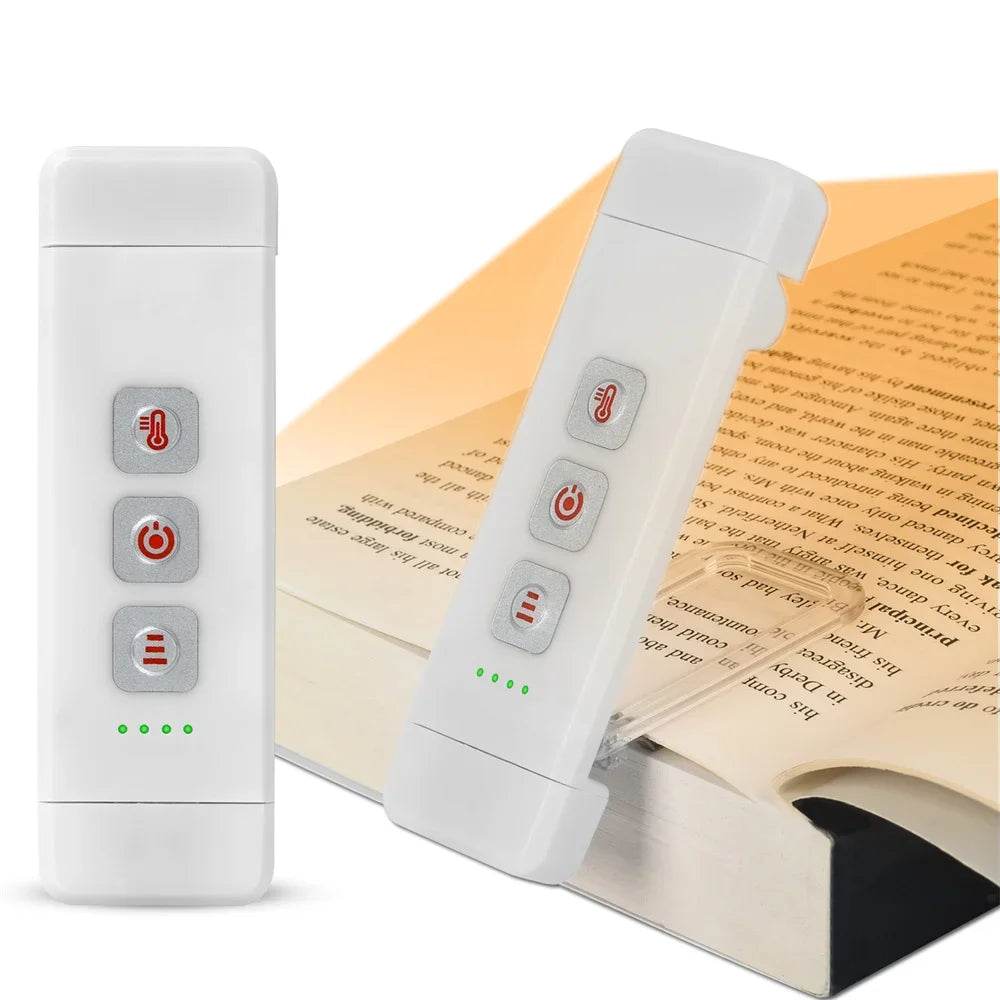 Clip-on Lesezeichen Buch Licht – Die wiederaufladbare Mini LED Leselampe mit Timer für gemütliche Lesestunden